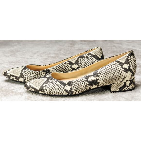 Easy Spirit Caldise Snake Print Leather Block Heel Shoes Womens Size 9 NWOB - Picture 10 of 15